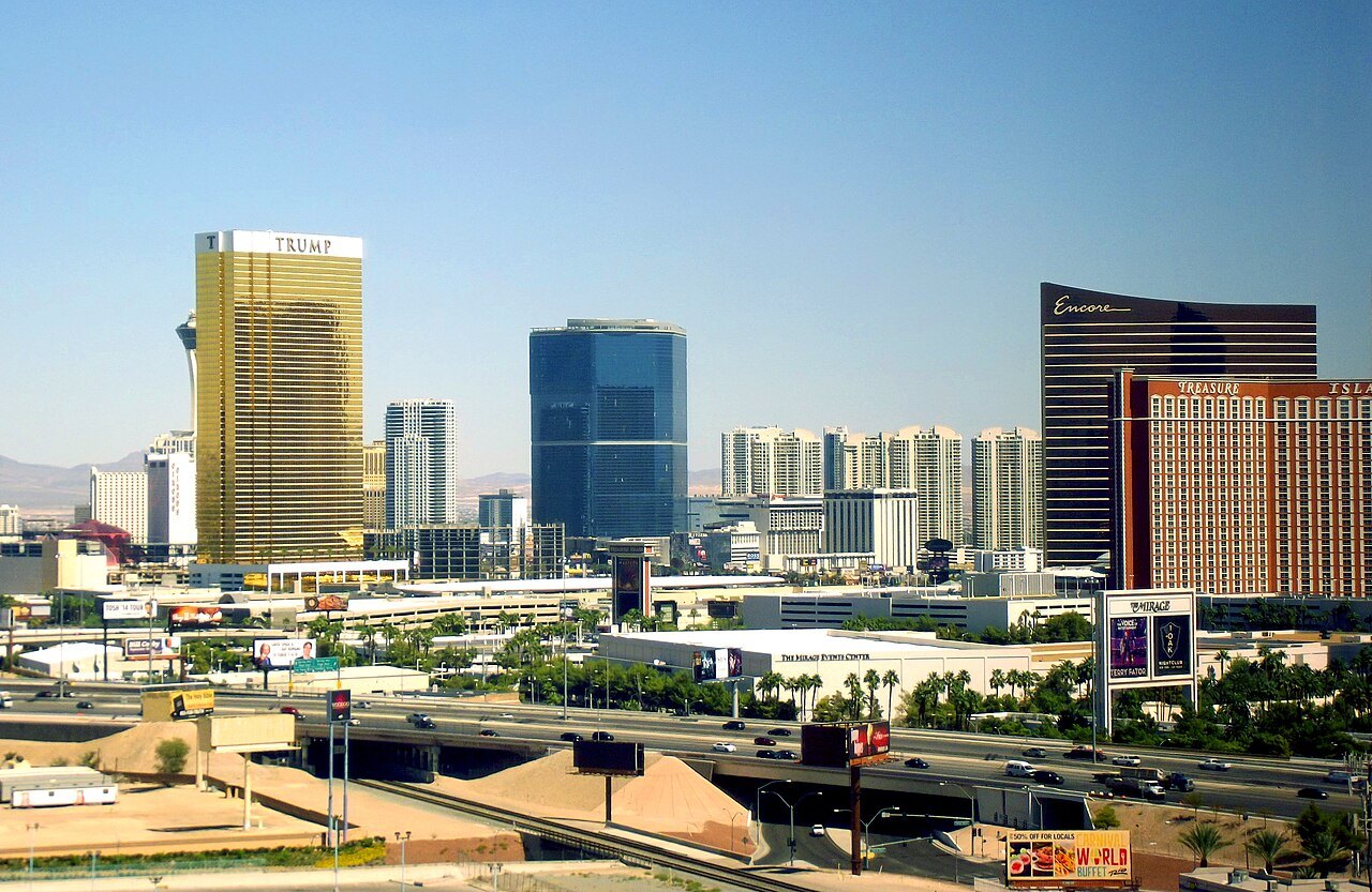 Las Vegas skyline · archival photograph, 2014
